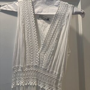 White cotton dress long